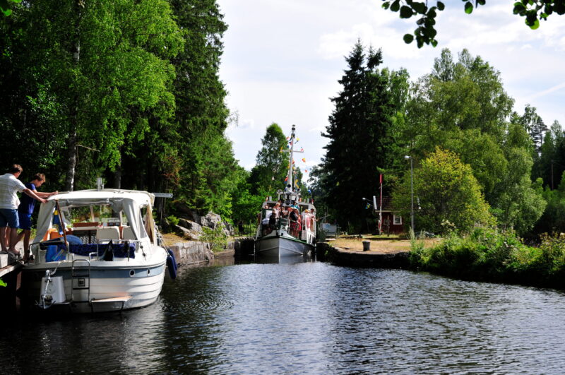 The 19th and 20th locks, Dalsland Canal