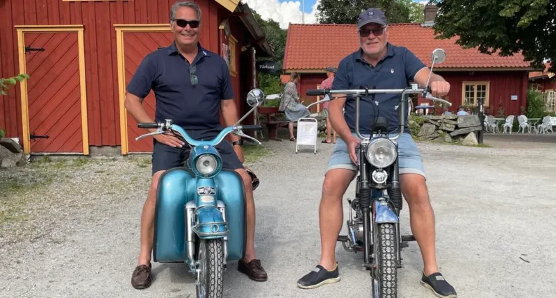 Tjörn runt på moped