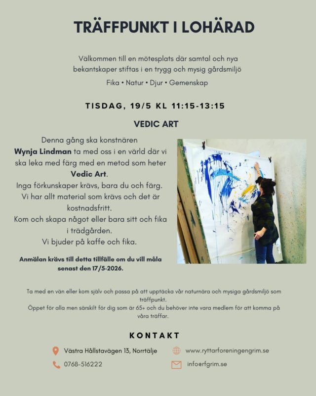 Träffpunkt i Lohärad – för dig som är 65+