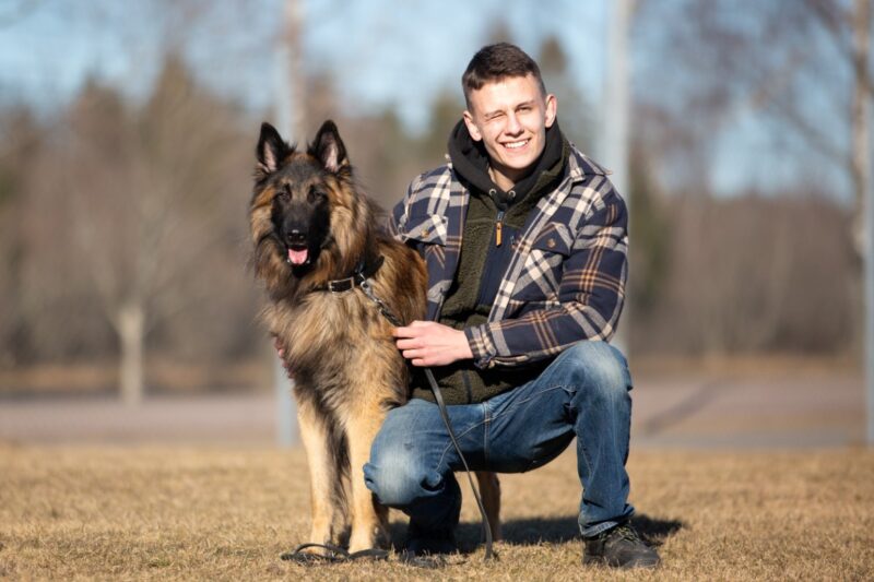 Träningsdag för killar med hund