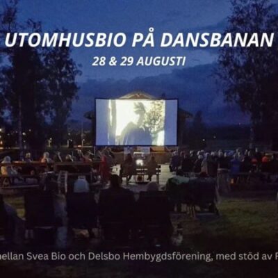 Utomhusbio på dansbanan – Delsbo Forngård