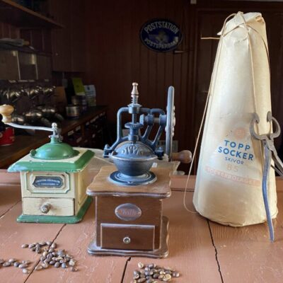 Våffelkafé med Kaffeutställning