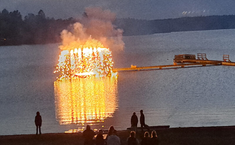 Valborgsfirande vid Kyrksjön