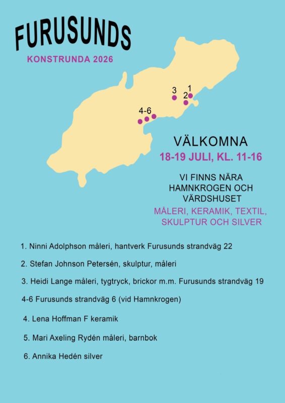 Välkommen till Furusunds konstrunda 2026