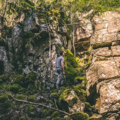 Vandra och fiska på Hunneberg