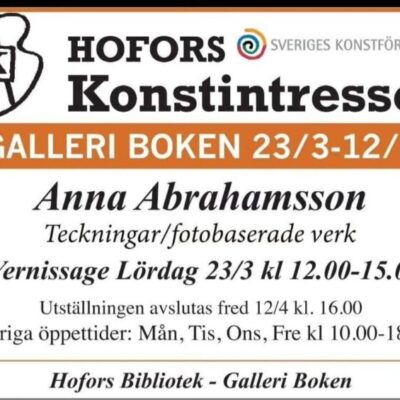 Vernissage med Anna Abrahamsson