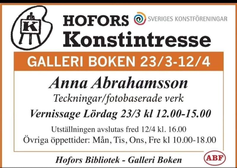 Vernissage med Anna Abrahamsson