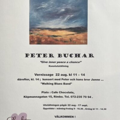 Vernissage och konsert på Café Chocolate